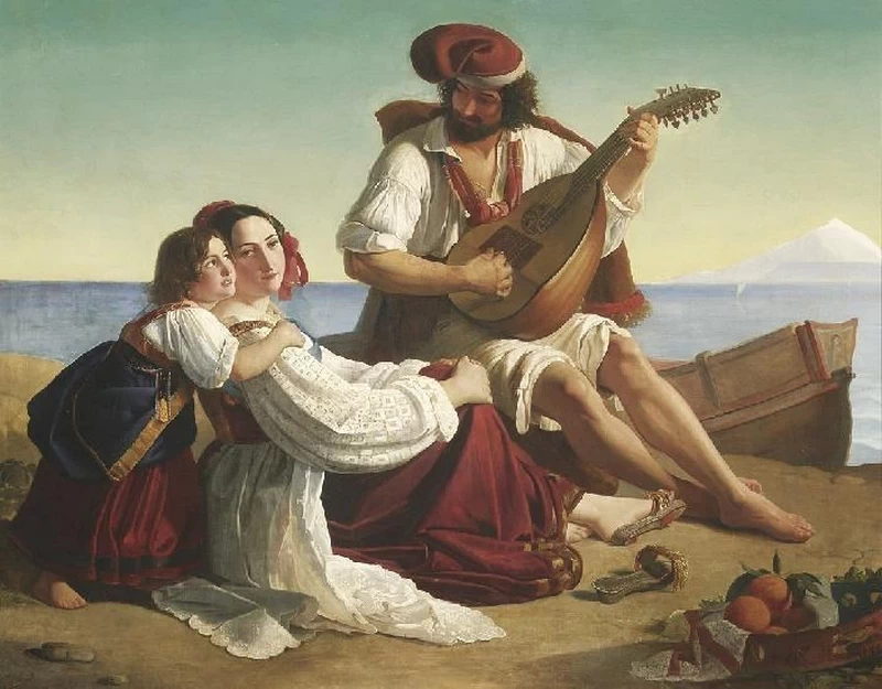 Famiglia napoletana al mare